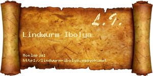 Lindwurm Ibolya névjegykártya